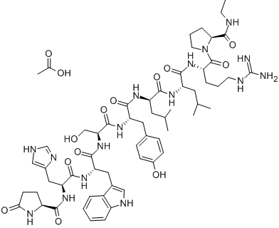 Leuprorelin acetate Chemical Structure