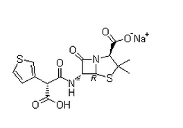 Ticarcillin sodium Chemical Structure