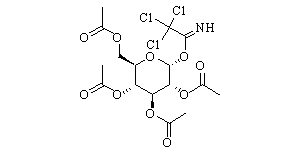 2,3,4,6-Tetra-O-acetyl-α-D-glucopyranosyl TrichloroacetiMidate Chemical Structure