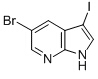 5-bromo-3-iodo-1H-pyrrolo[2,3-b]pyridine Chemical Structure