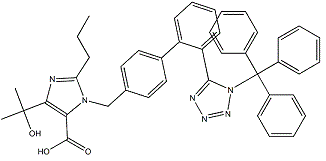 Trityl olMesartan acid Chemical Structure