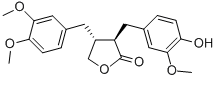 (-)-Arctigenin Chemical Structure