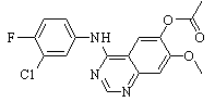 4-(3-Chloro-4-fluorophenylamino)-7-methoxyquinazolin-6-yl acetate Chemical Structure