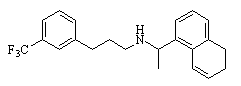 N-(1-(5,6-dihydronaphthalen-1-yl)ethyl)-3-(3-(trifluoromethyl)phenyl)propan-1-amine Chemical Structure