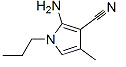 2-amino-4-methyl-1-propylpyrrole-3-carbonitrile Chemical Structure