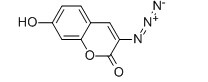 3-azido-7-hydroxycoumarin 结构式