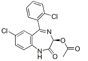 (S)-Lorazepam Acetate Chemical Structure