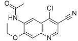 N-(4-Chloro-3-cyano-7-ethoxy-6-quinolinyl) acetamide Chemical Structure