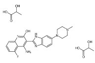 Dovitinib Dilactic acid 结构式