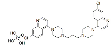 Piperaquine Phosphate Chemical Structure