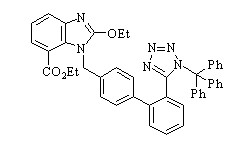 N-Trityl candesartan ethyl ester 结构式