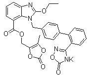 Azilsartan kamedoxomil 结构式