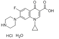 Ciprofloxacin hydrochloride hydrate Chemical Structure