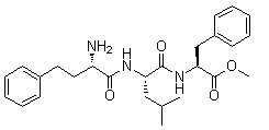 (alphaS)-alpha-Aminobenzenebutanoyl-L-leucyl-L-phenylalanine methyl ester 结构式