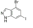 1H-Indazole,4-broMo-6-iodo- Chemical Structure