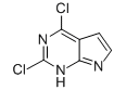 2,4-Dichloro-7H-pyrrolo[2,3-d]pyrimidine 结构式