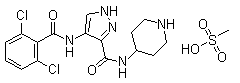 AT 7519 mesylate Chemical Structure