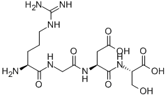 ARG-GLY-ASP-SER Chemical Structure