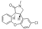 (3aR,12bR)-rel-5-Chloro-2,3,3a,12b-tetrahydro-2-methyl-1H-dibenz[2,3:6,7]oxepino[4,5-c]pyrrol-1-one Chemical Structure