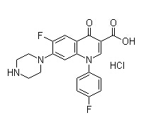 Sarafloxacin hydrochloride Chemical Structure