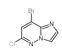 8-Bromo-6-chloroimidazo[1,2-b]pyridazine 结构式