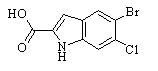 5-Bromo-6-chloro-1H-indole-2-carboxylic acid Chemical Structure
