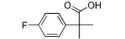 2-(4-Fluorophenyl)-2-methylpropanoic acid Chemical Structure