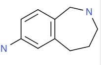 2,3,4,5 - tetrahydro - 1H - 2 - benzazepin - 7 - amine 结构式