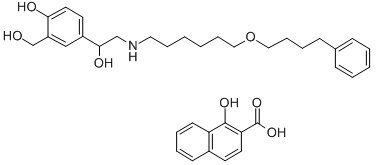 Salmeterol xinafoate Chemical Structure