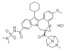 Beclabuvir hydrochloride Chemical Structure