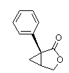 (1S,5R)-1-phenyl-2-oxo-3-oxa bicyclo[3.1.O ]hexane, 3-Oxabicyclo[3.1.0]hexan-2-one, 1-phenyl-, (1S)- Chemical Structure