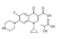 Ciprofloxacin lactate Chemical Structure