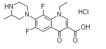 Lomefloxacin hydrochloride Chemical Structure