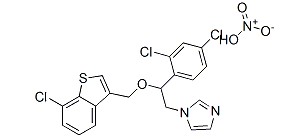 Sertaconazole nitrate Chemical Structure